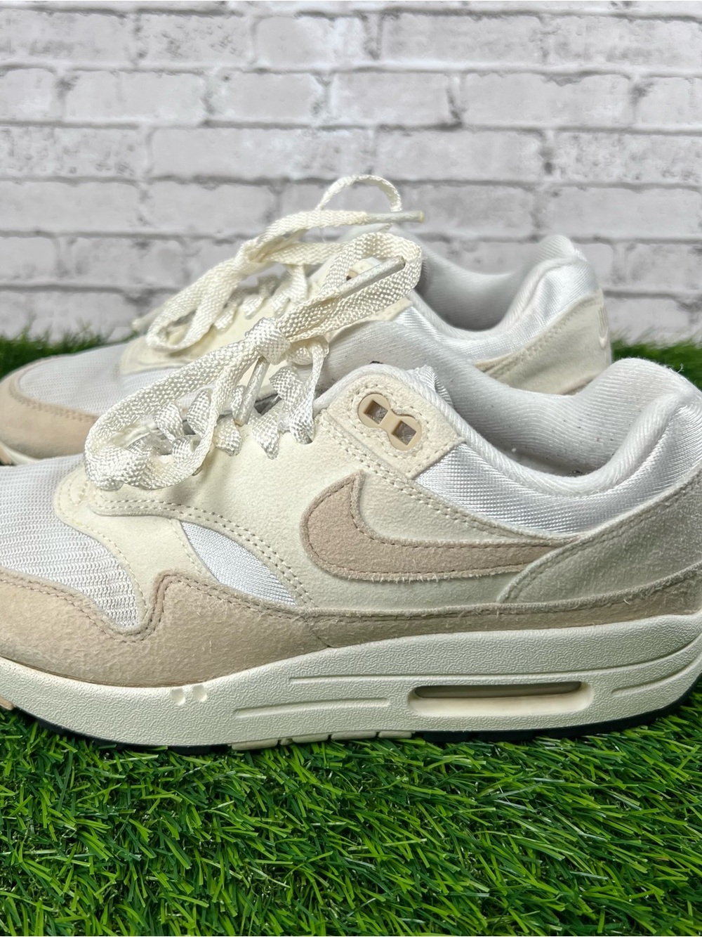 Nike Air Max 1 GS Light Orewood Brown Sail Sneakers Size 7